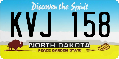 ND license plate KVJ158