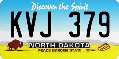 ND license plate KVJ379