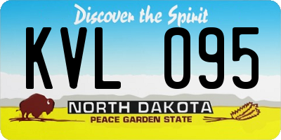 ND license plate KVL095