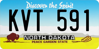 ND license plate KVT591