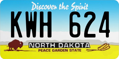 ND license plate KWH624