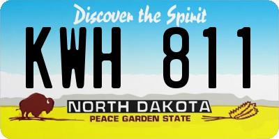 ND license plate KWH811