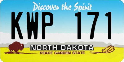 ND license plate KWP171