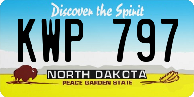 ND license plate KWP797