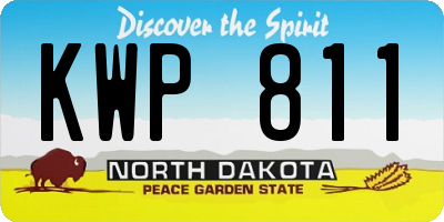 ND license plate KWP811