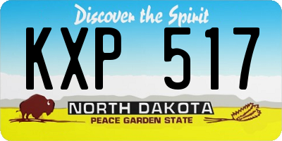 ND license plate KXP517