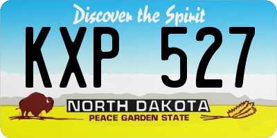 ND license plate KXP527