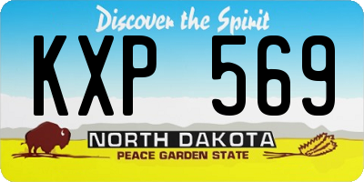 ND license plate KXP569