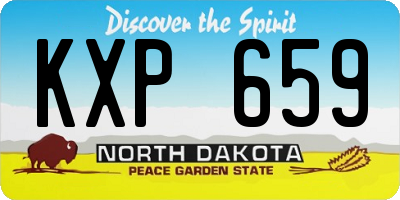 ND license plate KXP659