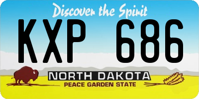 ND license plate KXP686