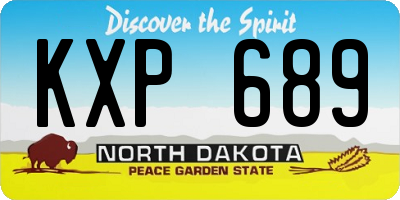 ND license plate KXP689