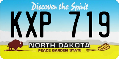 ND license plate KXP719