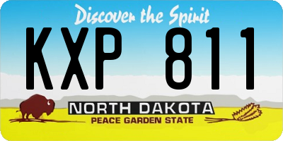 ND license plate KXP811