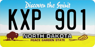 ND license plate KXP901