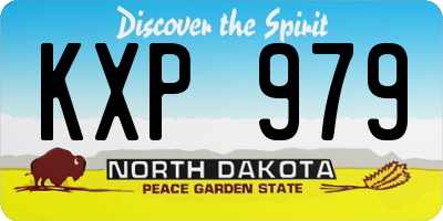 ND license plate KXP979