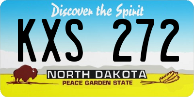 ND license plate KXS272