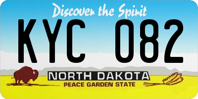ND license plate KYC082