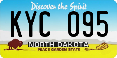 ND license plate KYC095