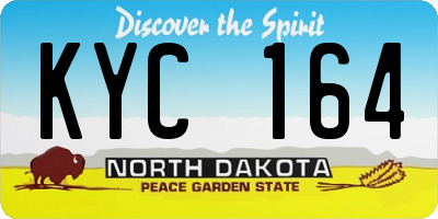 ND license plate KYC164