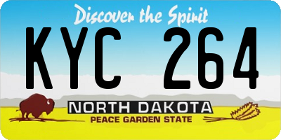 ND license plate KYC264
