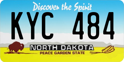ND license plate KYC484