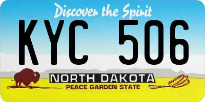 ND license plate KYC506