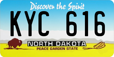ND license plate KYC616