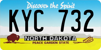 ND license plate KYC732