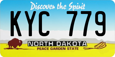 ND license plate KYC779