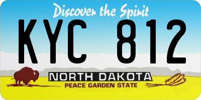 ND license plate KYC812