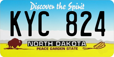 ND license plate KYC824