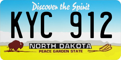 ND license plate KYC912