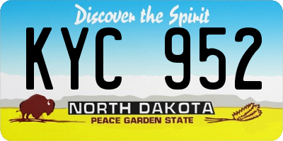 ND license plate KYC952