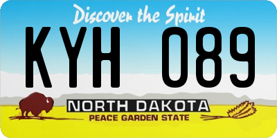 ND license plate KYH089