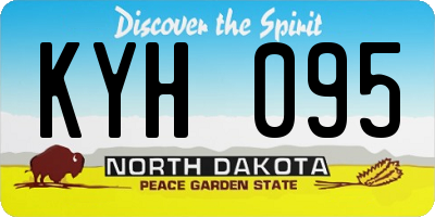 ND license plate KYH095