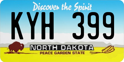 ND license plate KYH399