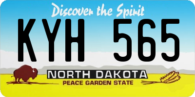 ND license plate KYH565