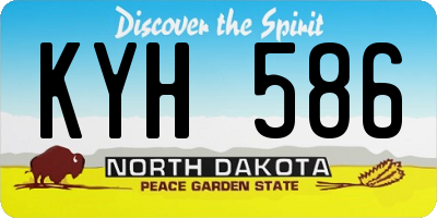 ND license plate KYH586