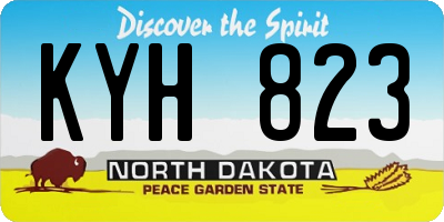 ND license plate KYH823