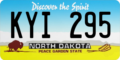 ND license plate KYI295