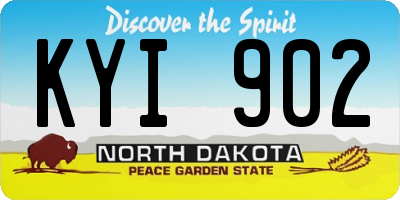 ND license plate KYI902