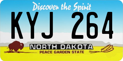 ND license plate KYJ264