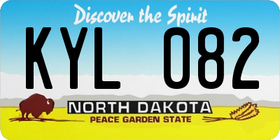 ND license plate KYL082