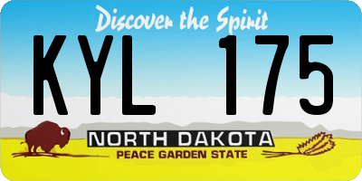ND license plate KYL175