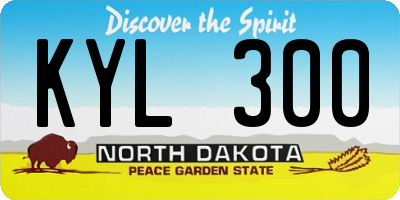 ND license plate KYL300