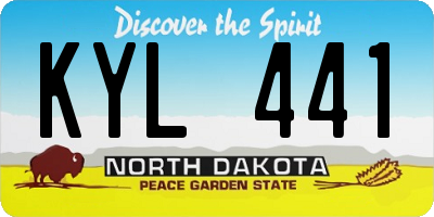 ND license plate KYL441
