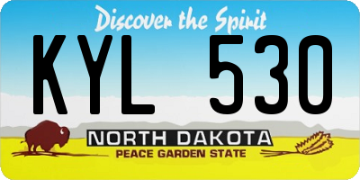 ND license plate KYL530