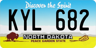 ND license plate KYL682