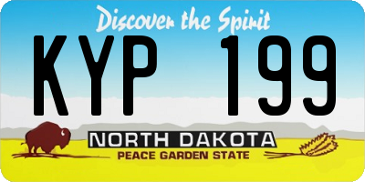 ND license plate KYP199