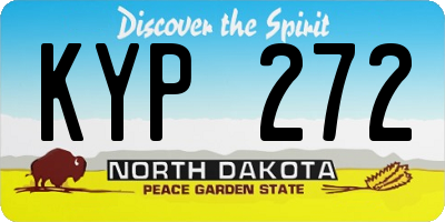 ND license plate KYP272